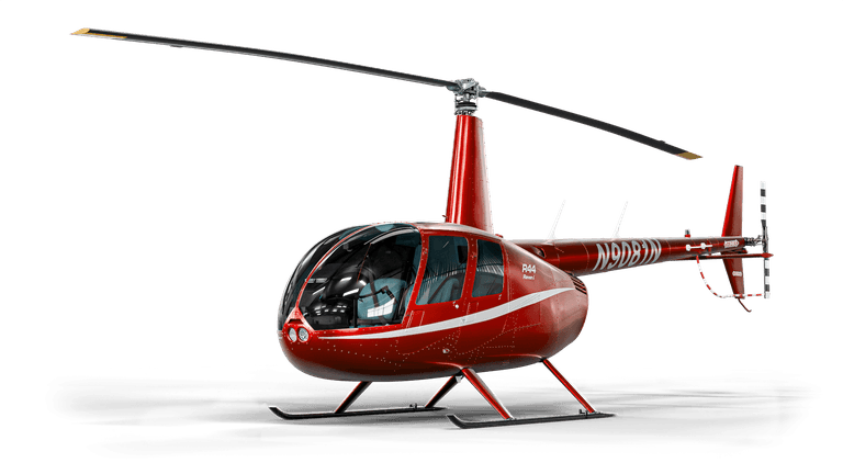 Вертолет Robinson R44 Красный