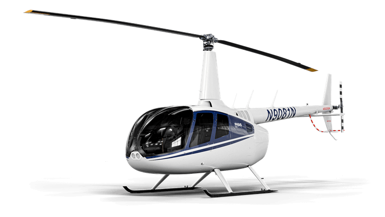 Вертолет Robinson R66 Белый